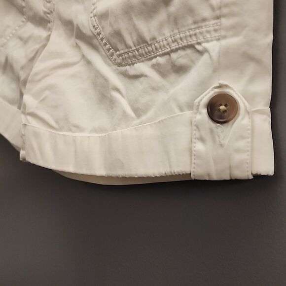 Lands' End Authentic Fit Sz 0 shorts Beige 100% Cotton Preppy Summer Beach wear - Picture 5 of 11